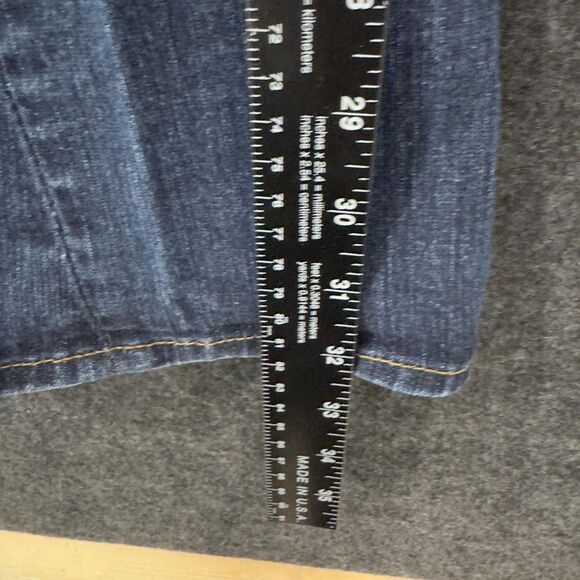 True Religion Joey Jeans Women's 25 Blue Flare Made in USA Distressed Stitching - Picture 7 of 12